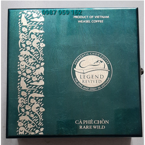 Cà Phê Chồn Tự Nhiên( 250gr) Hộp Sơn Mài Đẳng Cấp