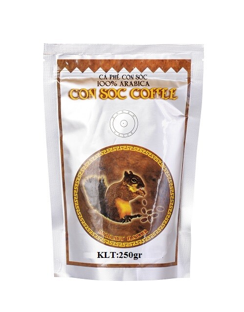 Cà Phê Con Sóc Bịch Nâu 250gram