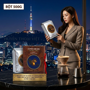 Cà phê con sóc bột 100% Arabica ( 500gr) - màu Nâu