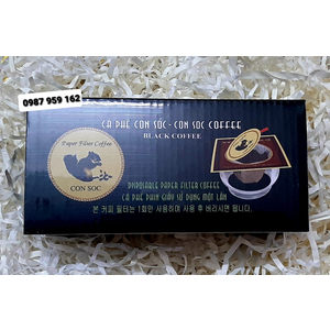 Cà Phê Con Sóc Đơn Đen