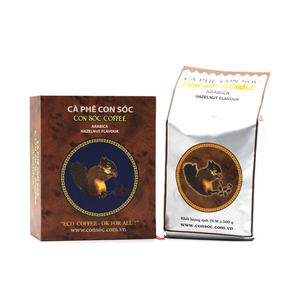CÀ PHÊ CON SÓC NÂU BỘT HỘP 500 GR