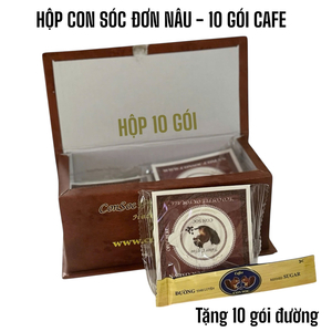 Cà phê Con sóc lọc đơn Hộp Nâu( Hộp 10 gói)