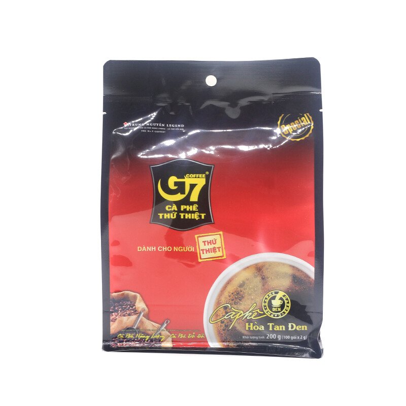 Cà phê G7 hòa tan đen - Bịch 100 sachets