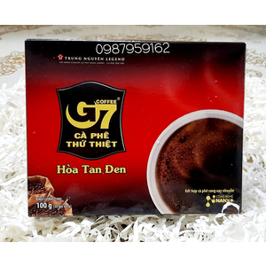 Cà phê G7 hòa tan ĐEN không đường( 50 gói/Hộp)