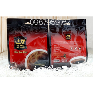 Cà phê G7 hòa tan đen - Bịch 100 gói