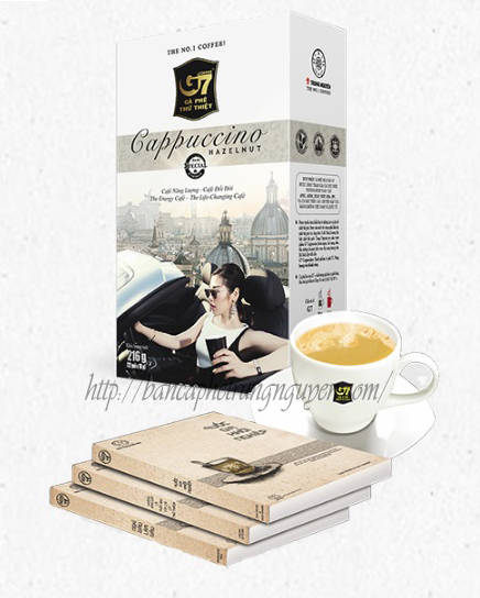 Cà phê hòa tan G7 - Cappuccino hương Hazelnut