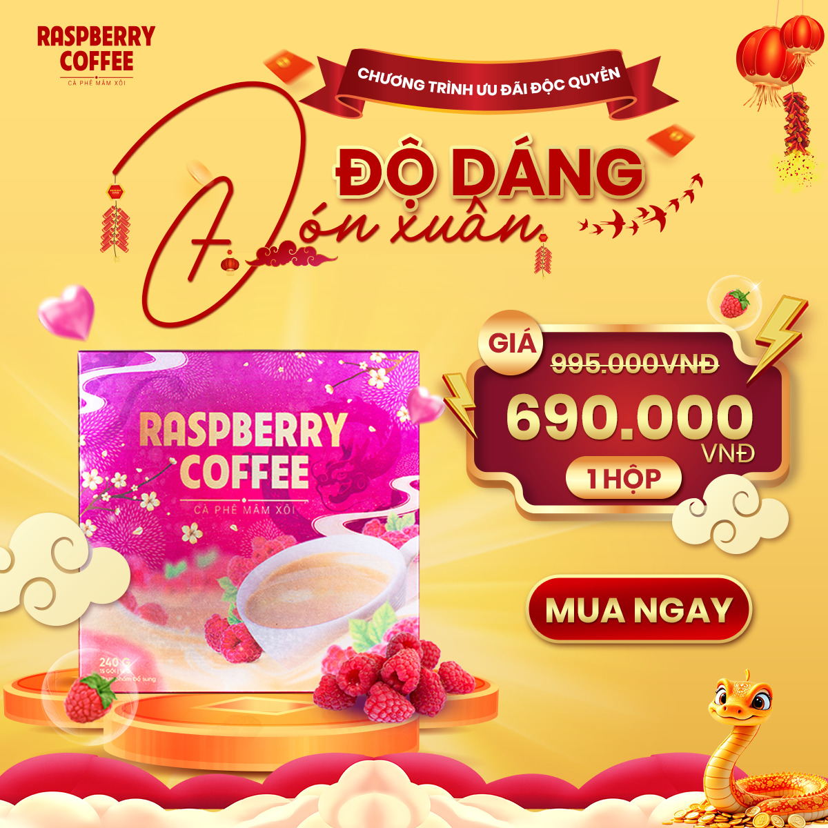 Cà Phê Mâm Xôi Đỏ