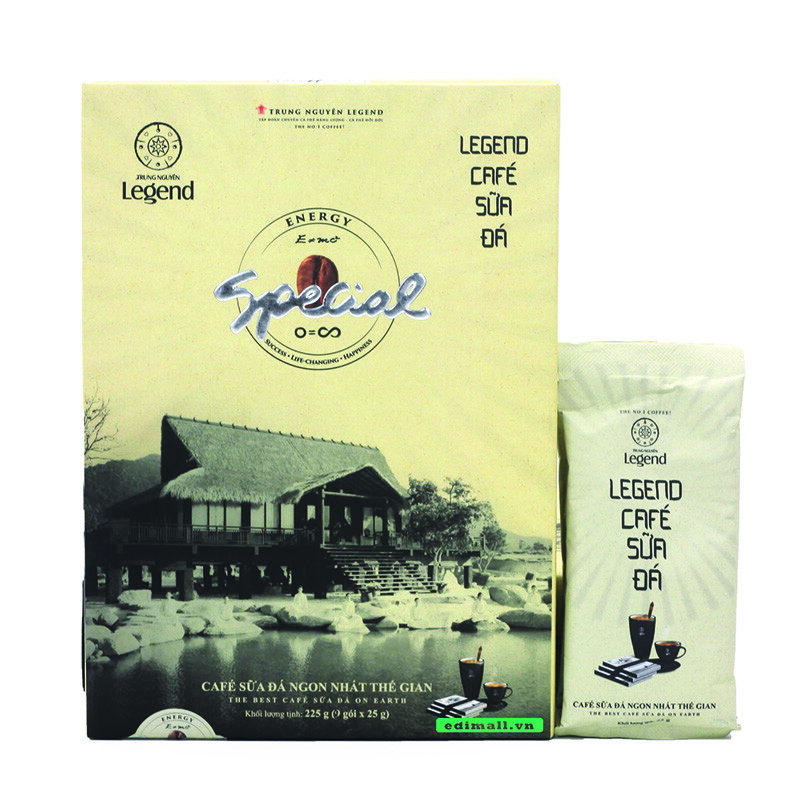 Cà Phê Sữa Đá Hòa Tan Trung Nguyên Legend Hộp 9 Gói