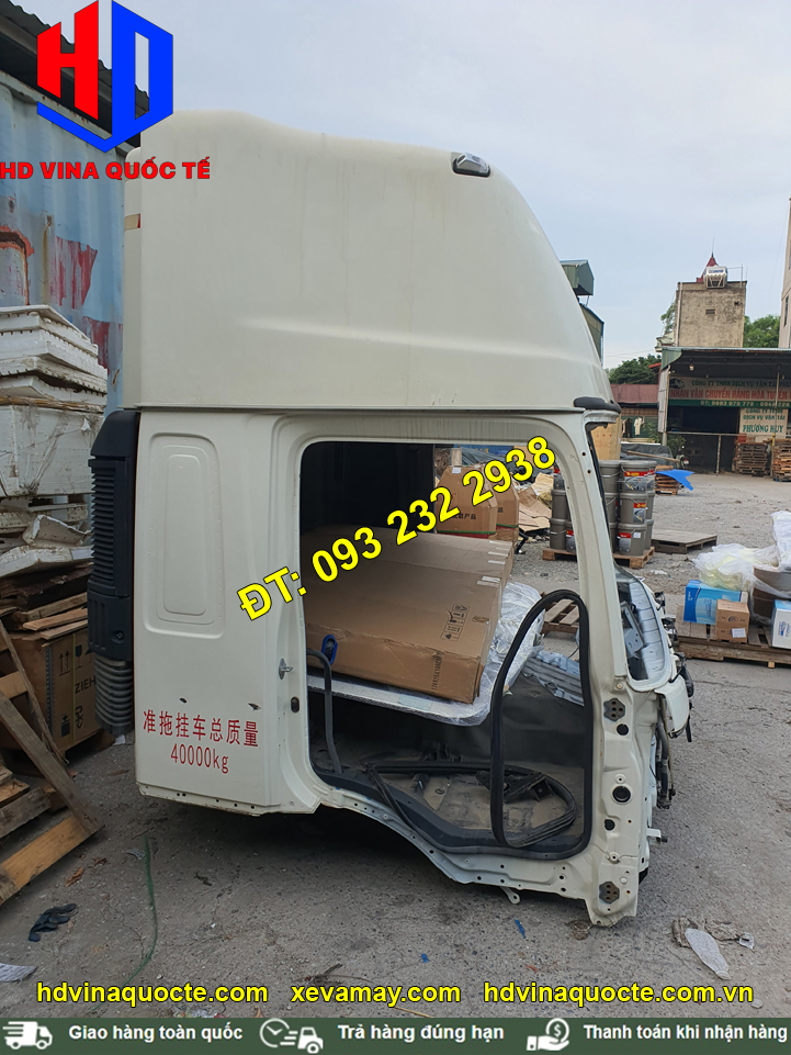 Bán cabin mộc xe đầu kéo Hino