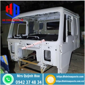 Cabin mộc Howo 371 sàn cao chưa sơn màu, đã sơn màu hoàn chỉnh