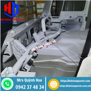 Cabin mộc xe ben Howo 371 Ps, sàn lồi cao