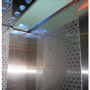 Cabin : Tấm giữa Inox Hoa Văn ( TT-CW004 ), xen Inox sọc nhuyễn 2 bên