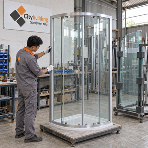 CABIN TẮM KÍNH CONG UỐN THEO YÊU CẦU GIẢI PHÁP THẨM MỸ CHO PHÒNG TẮM HIỆN ĐẠI CITYBUILDING