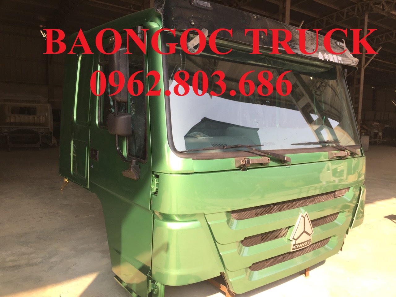 Cabin tổng thành xe ben howo 371 hp
