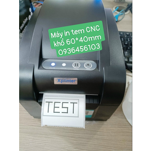 Cách cài đặt driver máy in tem mã vạch Xprinter XP 350B cho ngành nội thất CNC khổ tem 60*40mm