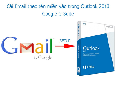 Cách cài Email theo tên miền vào trong Outlook 2013 - Google G Suite