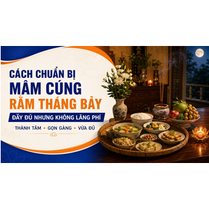 Cách Chuẩn Bị Mâm Cúng Rằm Tháng Bảy Đầy Đủ Nhưng Không Lãng Phí