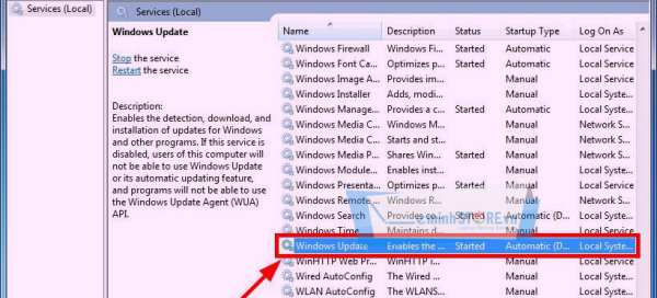 Kéo con trỏ chuột xuống và nhấp đúp chuột vào Window Update. Kéo con trỏ chuột xuống và nhấp đúp chuột vào Window Update.