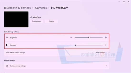 cach mo camera tren windows 11