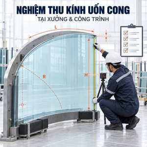 Cách Nghiệm Thu Kính Uốn Cong Tại Xưởng Và Công Trình