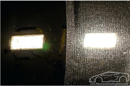 Cách tẩy các vết ố, mốc trên kính ô tô vơi dung dịch HGX1