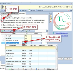 Cách thiết lập mặt hàng đóng gói (Có định lượng, combo) trong phần mềm bán hàng VPOS