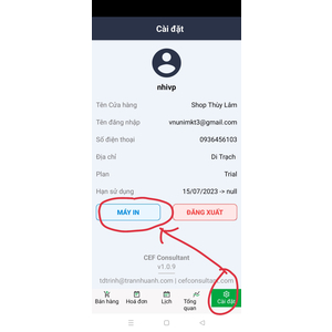 Máy in bill kết nối điện thoại App RentaShop Xprinter D200UL