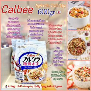 Ngũ Cốc Calbee Trắng 600gr - Bí Quyết Giữ Gìn Vóc Dáng 🇯🇵