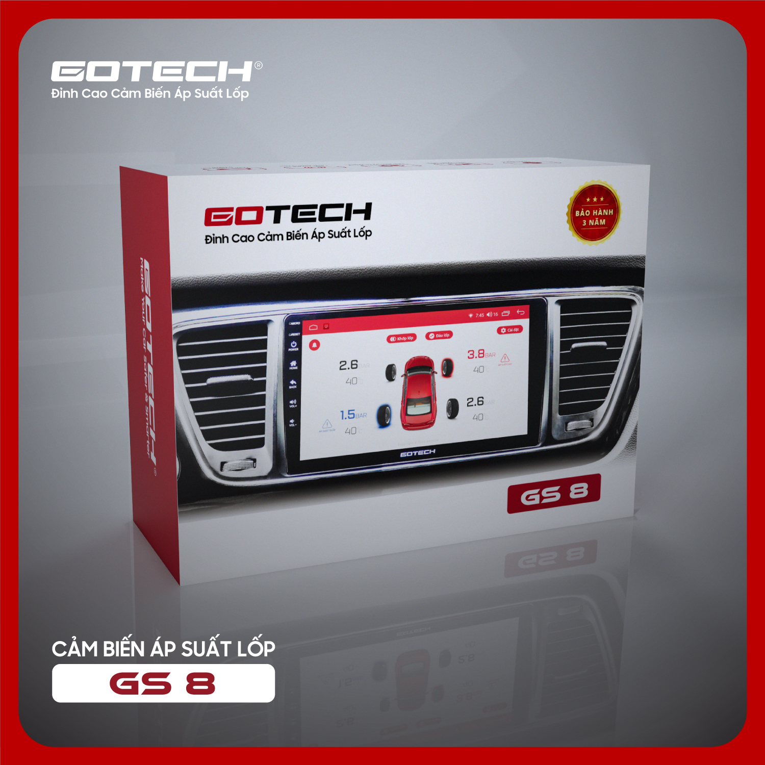 Cảm biến áp suất lốp Gotech GS8