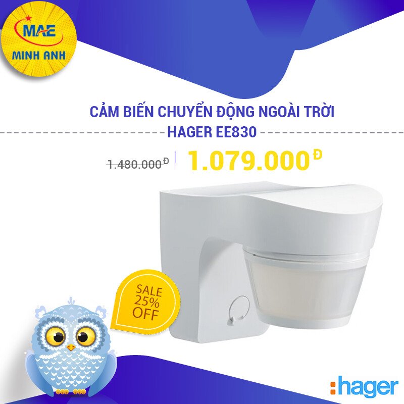 Cảm Biến Chuyển Động Ngoài Trời Hager EE830