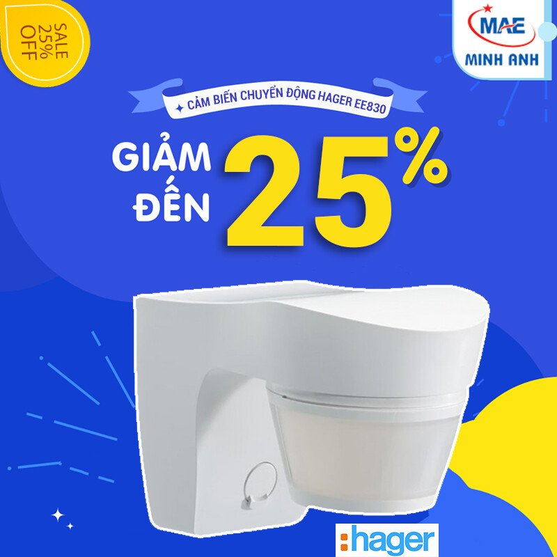 Cảm biến chuyển động ngoài trời Hager EE830