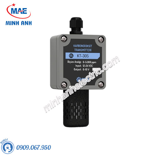 Cảm biến độ ẩm và khí CO2 gắn tường EMS KT 306 (0-10V)