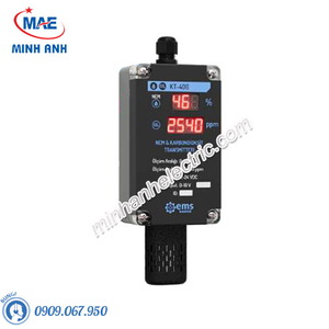Cảm biến độ ẩm và khí CO2 gắn tường EMS KT 466 (MODBUS, có màn hình)