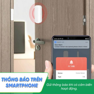 Cảm Biến Đóng Mở Cửa Thông Minh Wifi Tuya 6shome SH22