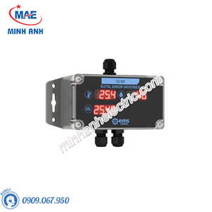Cảm biến nhiệt độ, độ ẩm, khí CO2 gắn tường EMS EG-601