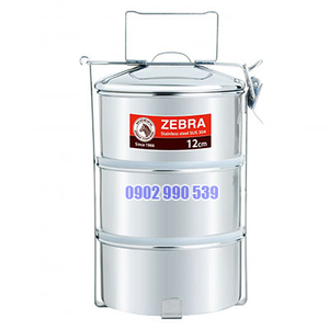 CAMEN INOX ZEBRA 3 NGĂN NẮP NHỰA