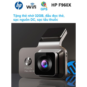 Camera hành trình cao cấp HP F960x WiFi GPS, cảnh báo làn đường, tặng thẻ nhớ 32GB, đầu đọc thẻ...