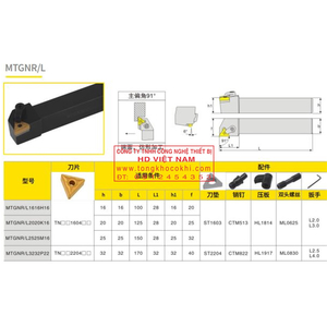 Cán dao tiện ngoài MTGNR/L