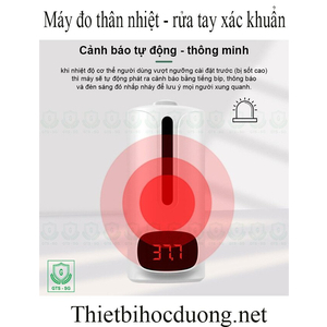 Máy đo thân nhiệt và rửa tay xác khuẩn cho trường học