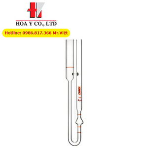 Nhớt kế mao quản thủy tinh chữ U BS/IP/RF, chảy ngược, Cannon, ASTM D445, ISO 3104