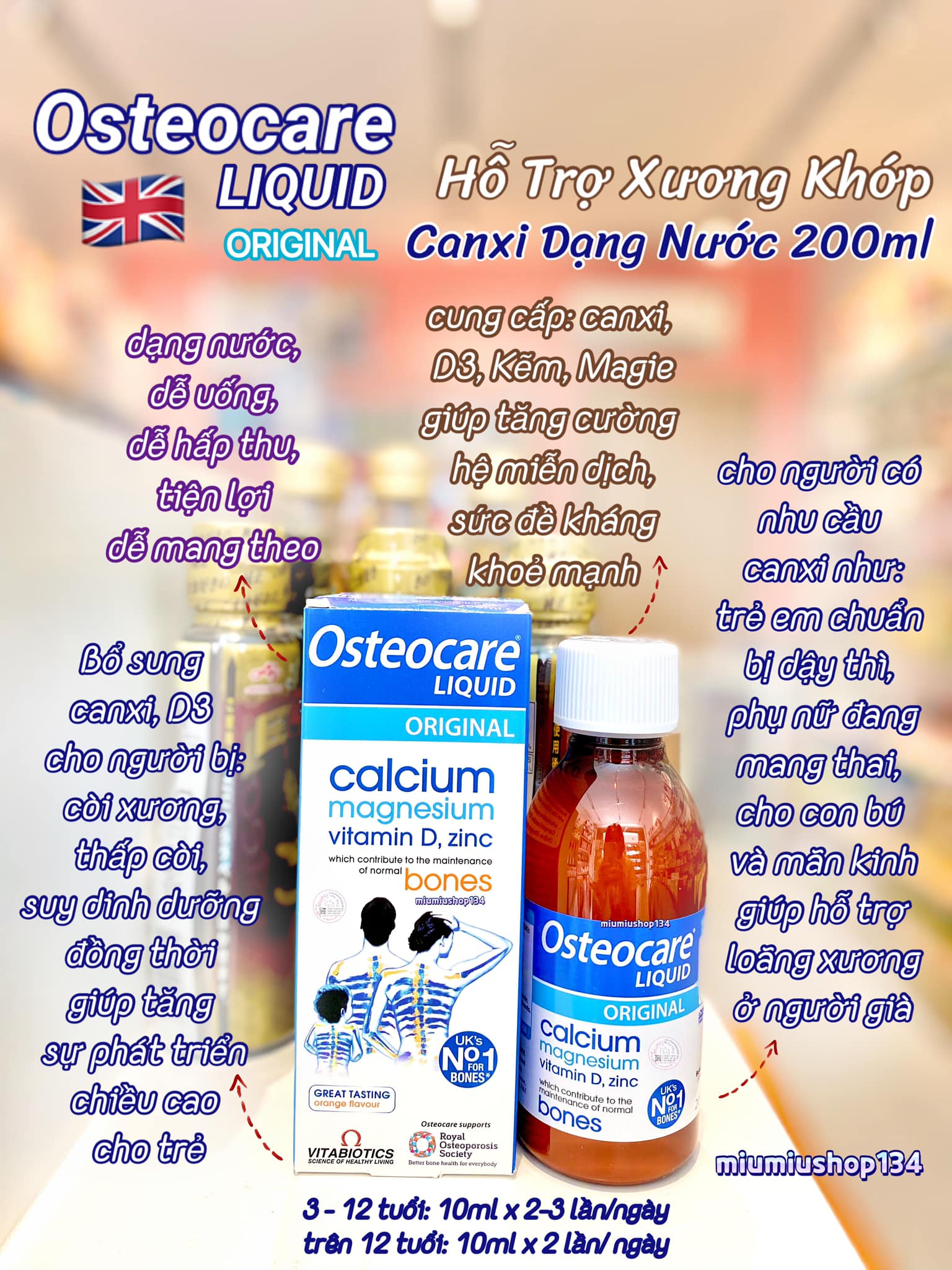 Canxi Osteocare Nước 200ml