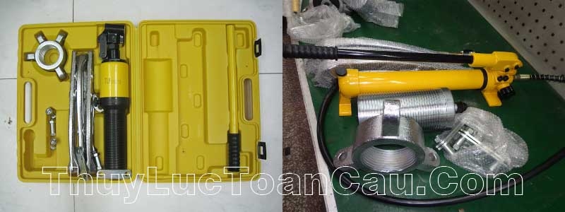 Cảo thủy lực 3 chấu hệ thống liền, Cảo 3 chấu thủy lực dùng bơm thủy lực