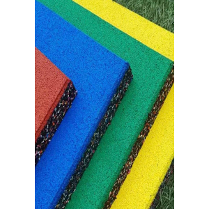 Thảm gạch cao su phòng Gym KT 50cmx50cm - 1mx1m bề mặt màu trơn ML-RUBBER 006