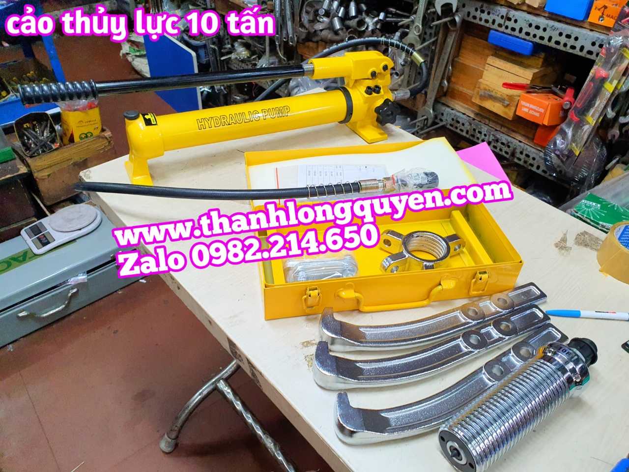 CẢO THỦY LỰC BƠM RỜI 10 TẤN HHL-10F DÙNG BƠM HHB-700 DÀI 250MM