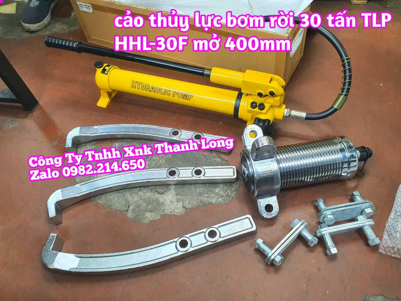 Cảo thủy lực bơm rời 30 tấn hhl-30f TLP mở tối đa 400mm