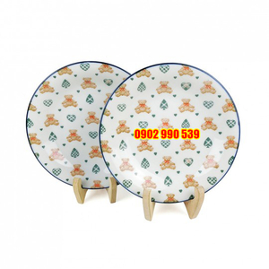 Cặp Dĩa Sứ Gấu