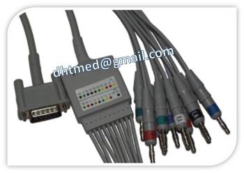 Cáp điện tim HP M3702A/M3703A 10-lead