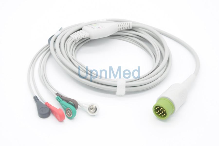 Cáp điện tim Medtronic Physio Control 12 pins