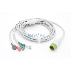Cáp điện tim Medtronic Physio Control 12 pins