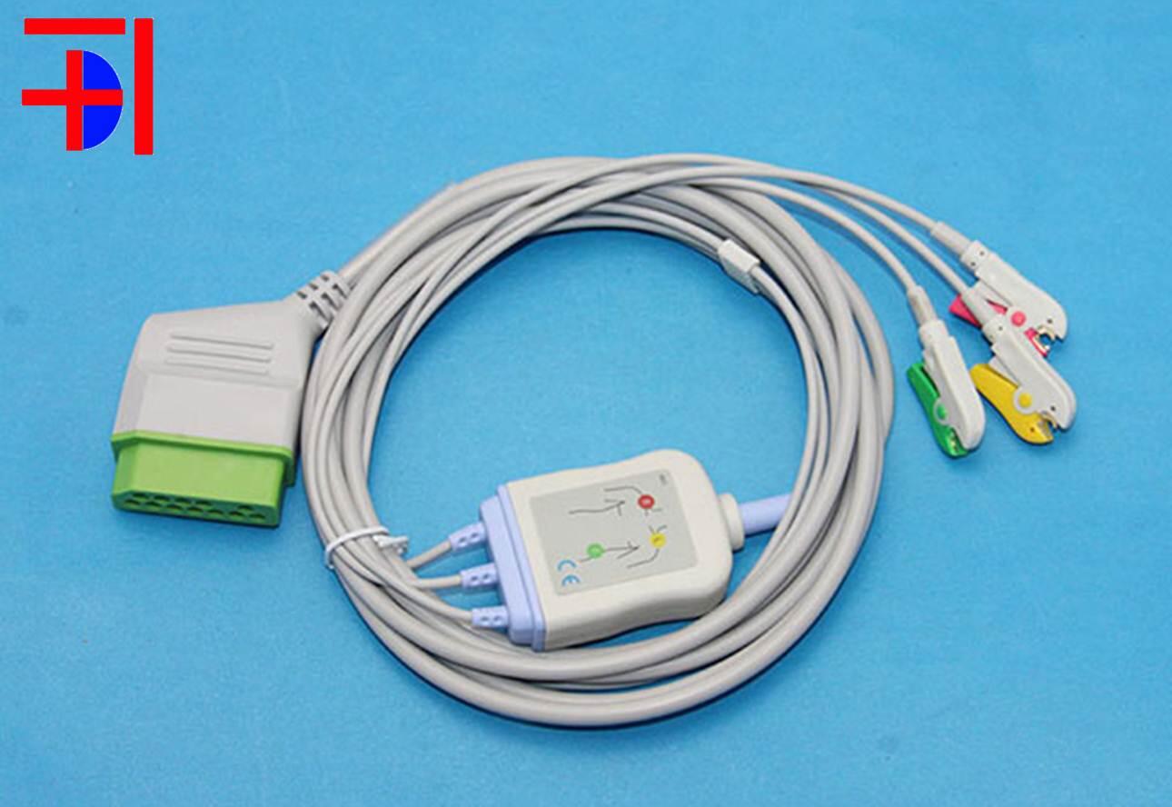 Cáp điện tim Nihon Kohden 12 pins